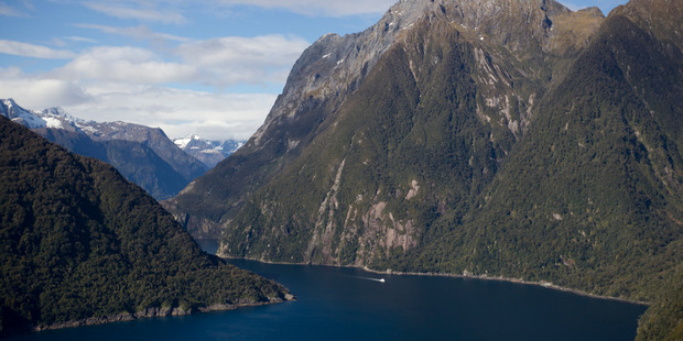 An item falling overboard triggered an alarm that a passenger fell from a cruise ship in Fiordland. Photo/File