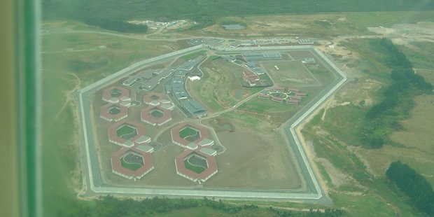 An aerial view of Northland Region Corrections Facility on opening day in March 2005. Photo / File