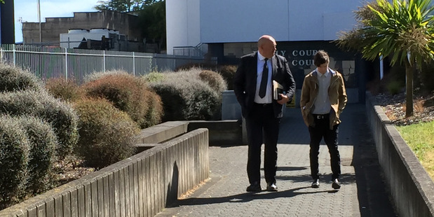 Stephen Jones leaving Hamilton District Court after his first appearance in December. Photo/Belinda Feek