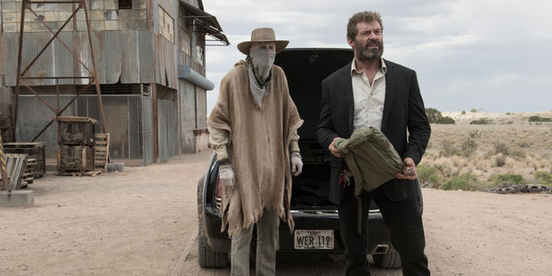 Hugh Jackman and Patrick Stewart star in Logan.