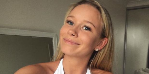 Teenage model Stevie Alger has been "slut-shamed" after expressing feeling self-conscious about a swimwear photo. Photo / Instagram, Stevie Alger
