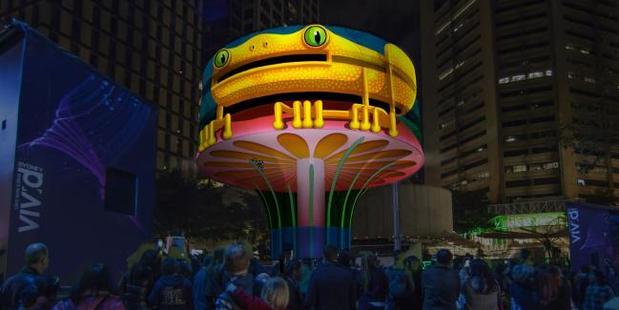 Urban Tree 2.0 at Martin Place by artists Ample Projects. Photo / Supplied