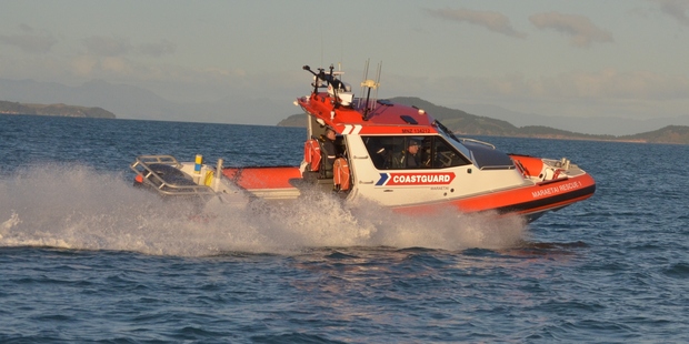 A woman's finger was nearly amputated when it became stuck in a boat's boarding ladder in the Hauraki Gulf this afternoon. Photo / Coastguard