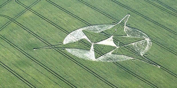 Crop circles in Paris, France. Photo / Getty Images