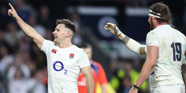 We're going to be number one - Danny Care, after scoring against Scotland. Photo / Photosport