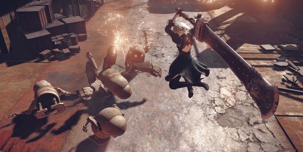 A scene from Nier Automata.