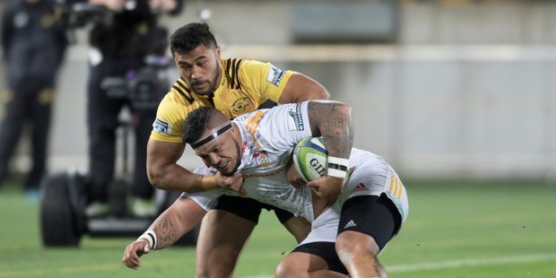 Vince Aso is the unlikely leading Super Rugby tryscorer in 2017. Photo / File