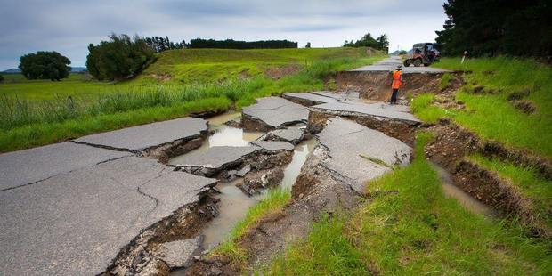 Loading Damage following the Kaikoura earthquake. Photo / Supplied