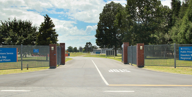 The entrance to Hawkes Bay Prison, at Mangaroa near Hastings. File photograph