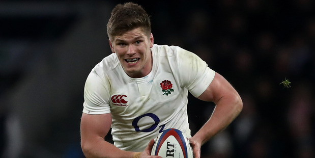 Owen Farrell of England runs with the ball during the Six Nations match against France. Photo/Getty Images