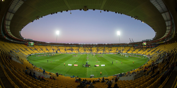 The first day of this year's Wellington Sevens saw Westpac Stadium virtually empty. Photo: John Cowpland / www.photosport.nz