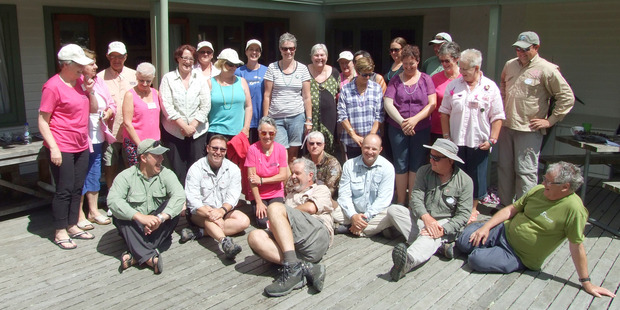Casting for Recovery participants, river helpers and hospitality volunteers.
