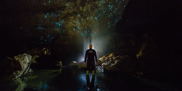 Angus Stubbs was the Legendary Black Water Rafting Company's first guide. Photo / Shaun Jeffers Photography
