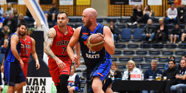 Nelson Giants player Sam Dempster during an NBL game against the Canterbury Rams. Photo / Photosport
