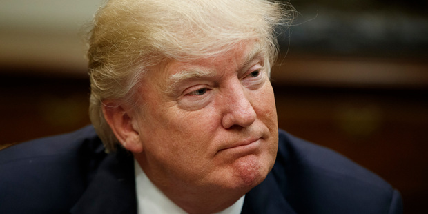US President Donald Trump won't throw out the first pitch for the Washington Nationals. Photo / AP