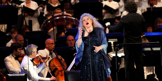 Michelle DeYoung performs during the second act at the Hollywood Bowl, 2013. Photo / Getty Images