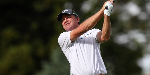 Mark Brown during the Charles Tour Akarana Open at Akarana Golf Course. Photo: Simon Watts