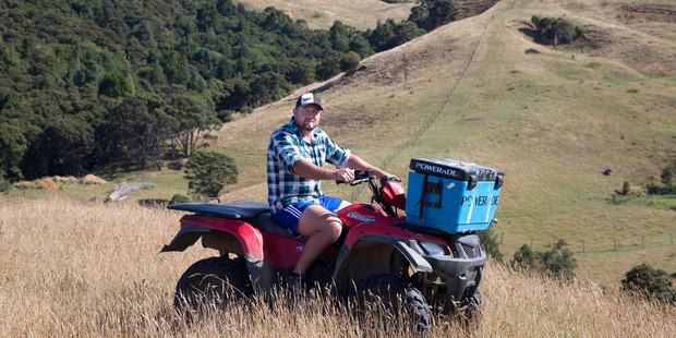 Former All Black Tony Woodcock at home on his farm at Kaukapakapa. Photo / Brett Phibbs