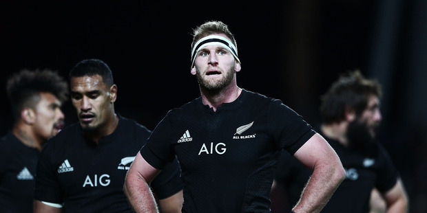 Kieran Read of New Zealand looks on during the Rugby Championship match between the New Zealand All Blacks and Argentina. Photo / Getty Images.