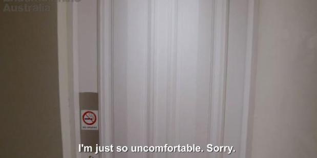Maybe you'd be less uncomfortable not being locked in a cupboard?