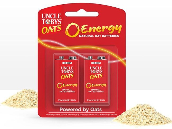 The Uncle Toby's Oat Batteries for April Fool's Day.
