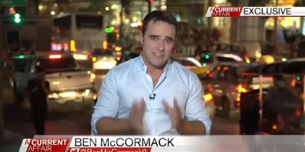 Loading Ben McCormack on air for A Current Affair. Photo / Channel 9