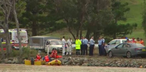 Search is under way at Tweed River. Photo / Nine News Sydney
