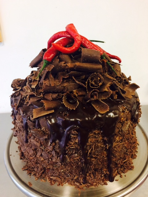 Chocolate cake from Zany Zeus cafe.