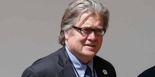 Former senior adviser Steven Bannon, has just been booted off the Security Council. Photo / AP
