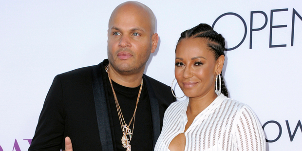 Stephen Belafonte and Melanie Brown. Photo / Getty Images