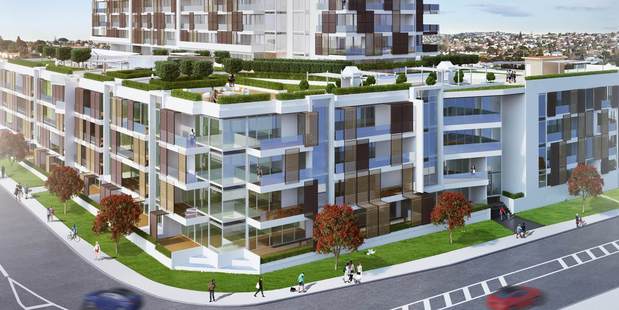 These plans show the Milford apartments to be built on the North Shore.