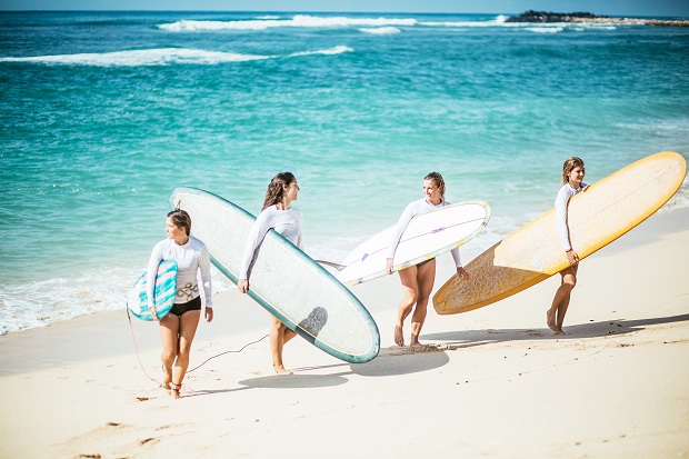 Escape Haven - a women-only surf, yoga, wellness, fitness, detox retreat set in a luxury private villa in Canggu, Bali.