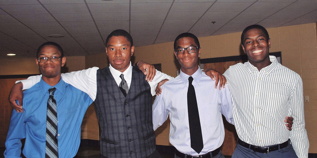 The Wade brothers, from left: Nigel, Zach, Aaron and Nick. Photo / Courtesy of Aaron Wade.