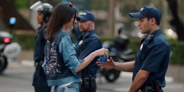 Loading Kendall Jenner in Pepsi's ad. Photo / Youtube