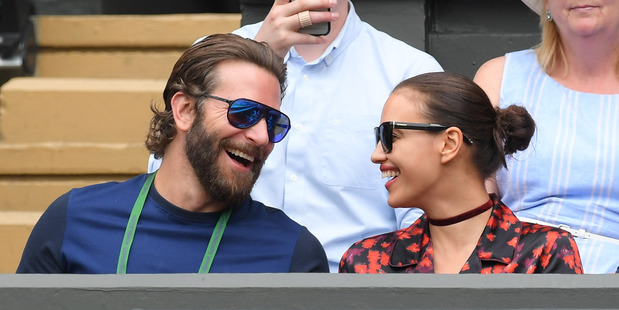 Bradley Cooper and Irina Shayk attend Wimbledon Tennis Championships, 2016 in London. Photo / Getty