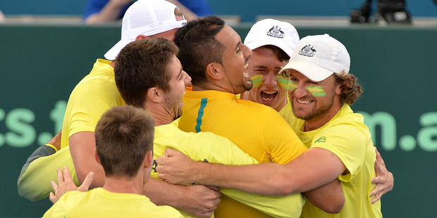 Sock shock: Thompson gives Aussies Davis Cup lead