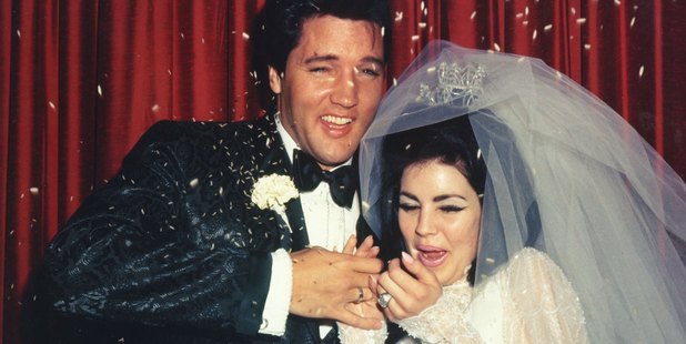 Wedding photos of Elvis Presley to Priscilla on May 01,1967. Photo / Getty