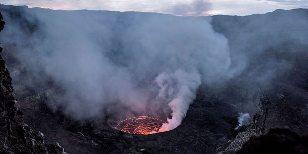 Nyiragongo in the Democratic Republic of Congo produces a fast-moving form of runny lava. Photo / 123RF