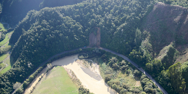 Waimana Gorge this morning. Photo/Bay of Plenty Civil Defence