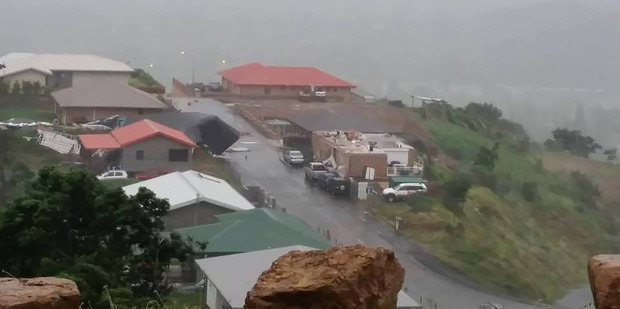 A house lost its roof after strong winds ripped through New Caledonia. Picture / Supplied