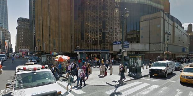 Pennsylvania Station in New York erupted in panic after a man was Tasered by transport police. Photo / Google
