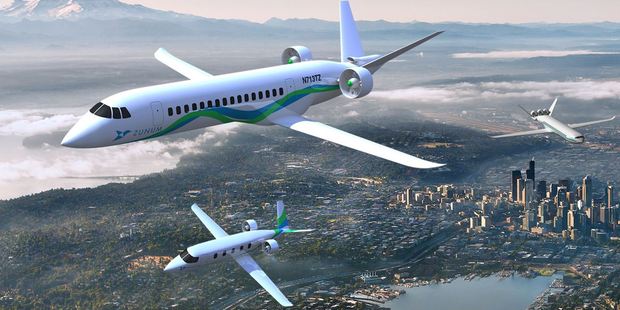 Zunum Aero could offer a security free $36 trip to your destination. Photo / Zunum Aero