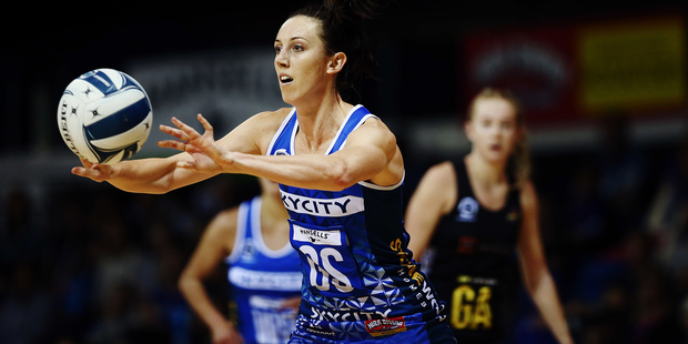 Mystics shooter Bailey Mes was named player of the match after a 94 per cent shooting display against the Magic. Photo/PHOTOSPORT.