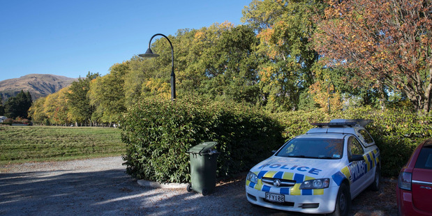 A Police dog handlers car parked at Millbrook Resort, Arrowtown, near Queenstown. Photo / Brett Phibbs