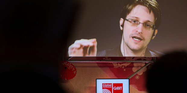 Edward Snowden, the former CIA worker turned whistleblower. Photo / AP