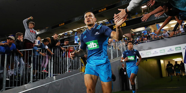 Sonny Bill Williams of the Blues runs out during the round eight Super Rugby match between the Blues and the Highlanders. Photo / Getty Images.