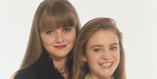 English actress Danniella Westbrook (L) with English actress Nicola Stapleton, circa 1994. Photo / Getty
