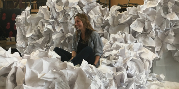 Designer Ella Mazrahi wants to build an entire stage set out of paper and needs your help. Photo / Supplied