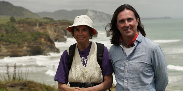 Pat Greenfield and Neil Oliver at Tongaporutu. Photo / Supplied