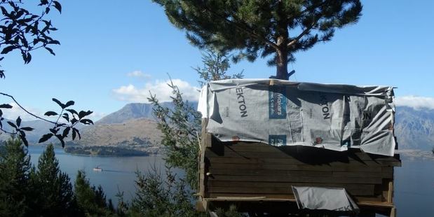 Carpenter "Andy" thought landowner wouldn't mind if he built a tree hut on private property. Photo / Mountain Scene